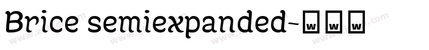 Brice semiexpanded字体转换